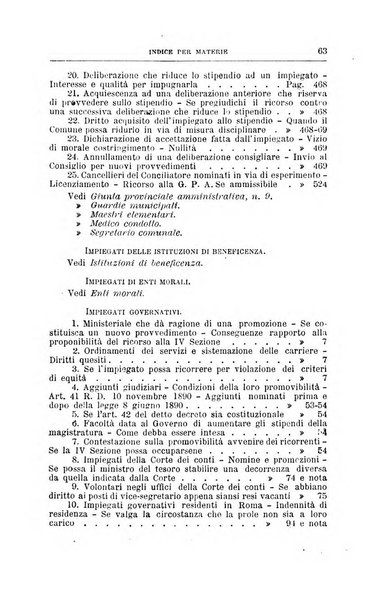 La giustizia amministrativa raccolta di decisioni e pareri del Consiglio di Stato, decisioni della Corte dei conti, sentenze della Cassazione di Roma, e decisioni delle Giunte provinciali amministrative