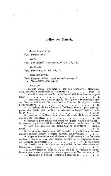 La giustizia amministrativa raccolta di decisioni e pareri del Consiglio di Stato, decisioni della Corte dei conti, sentenze della Cassazione di Roma, e decisioni delle Giunte provinciali amministrative