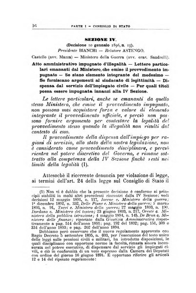 La giustizia amministrativa raccolta di decisioni e pareri del Consiglio di Stato, decisioni della Corte dei conti, sentenze della Cassazione di Roma, e decisioni delle Giunte provinciali amministrative