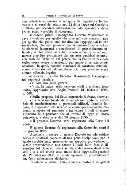 La giustizia amministrativa raccolta di decisioni e pareri del Consiglio di Stato, decisioni della Corte dei conti, sentenze della Cassazione di Roma, e decisioni delle Giunte provinciali amministrative