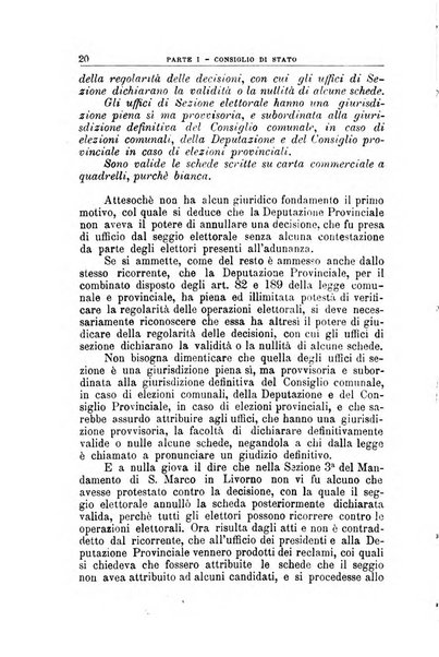 La giustizia amministrativa raccolta di decisioni e pareri del Consiglio di Stato, decisioni della Corte dei conti, sentenze della Cassazione di Roma, e decisioni delle Giunte provinciali amministrative