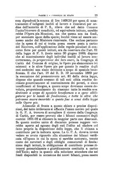 La giustizia amministrativa raccolta di decisioni e pareri del Consiglio di Stato, decisioni della Corte dei conti, sentenze della Cassazione di Roma, e decisioni delle Giunte provinciali amministrative