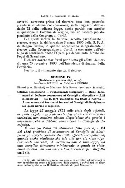 La giustizia amministrativa raccolta di decisioni e pareri del Consiglio di Stato, decisioni della Corte dei conti, sentenze della Cassazione di Roma, e decisioni delle Giunte provinciali amministrative