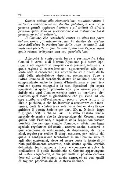 La giustizia amministrativa raccolta di decisioni e pareri del Consiglio di Stato, decisioni della Corte dei conti, sentenze della Cassazione di Roma, e decisioni delle Giunte provinciali amministrative