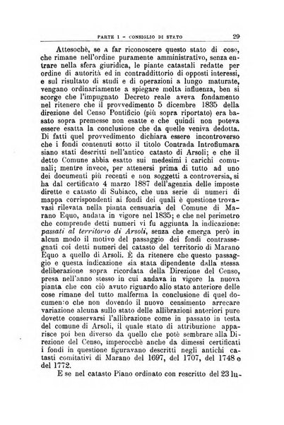 La giustizia amministrativa raccolta di decisioni e pareri del Consiglio di Stato, decisioni della Corte dei conti, sentenze della Cassazione di Roma, e decisioni delle Giunte provinciali amministrative