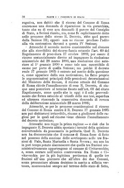 La giustizia amministrativa raccolta di decisioni e pareri del Consiglio di Stato, decisioni della Corte dei conti, sentenze della Cassazione di Roma, e decisioni delle Giunte provinciali amministrative