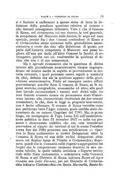 La giustizia amministrativa raccolta di decisioni e pareri del Consiglio di Stato, decisioni della Corte dei conti, sentenze della Cassazione di Roma, e decisioni delle Giunte provinciali amministrative