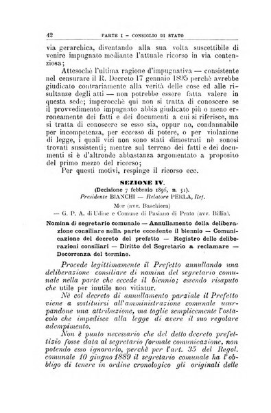 La giustizia amministrativa raccolta di decisioni e pareri del Consiglio di Stato, decisioni della Corte dei conti, sentenze della Cassazione di Roma, e decisioni delle Giunte provinciali amministrative