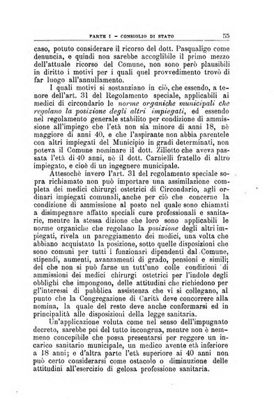 La giustizia amministrativa raccolta di decisioni e pareri del Consiglio di Stato, decisioni della Corte dei conti, sentenze della Cassazione di Roma, e decisioni delle Giunte provinciali amministrative