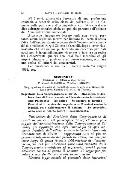 La giustizia amministrativa raccolta di decisioni e pareri del Consiglio di Stato, decisioni della Corte dei conti, sentenze della Cassazione di Roma, e decisioni delle Giunte provinciali amministrative