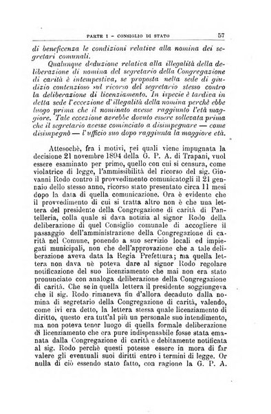 La giustizia amministrativa raccolta di decisioni e pareri del Consiglio di Stato, decisioni della Corte dei conti, sentenze della Cassazione di Roma, e decisioni delle Giunte provinciali amministrative