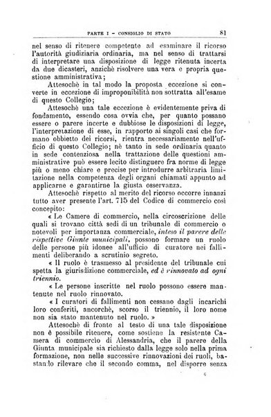 La giustizia amministrativa raccolta di decisioni e pareri del Consiglio di Stato, decisioni della Corte dei conti, sentenze della Cassazione di Roma, e decisioni delle Giunte provinciali amministrative