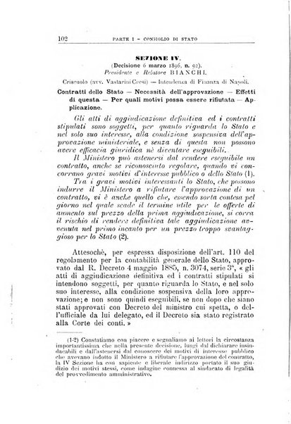 La giustizia amministrativa raccolta di decisioni e pareri del Consiglio di Stato, decisioni della Corte dei conti, sentenze della Cassazione di Roma, e decisioni delle Giunte provinciali amministrative