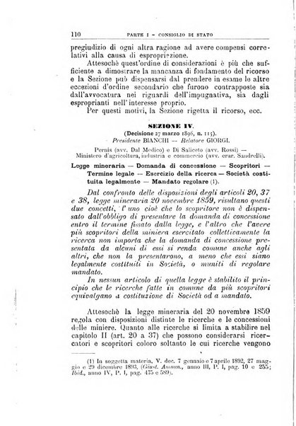 La giustizia amministrativa raccolta di decisioni e pareri del Consiglio di Stato, decisioni della Corte dei conti, sentenze della Cassazione di Roma, e decisioni delle Giunte provinciali amministrative