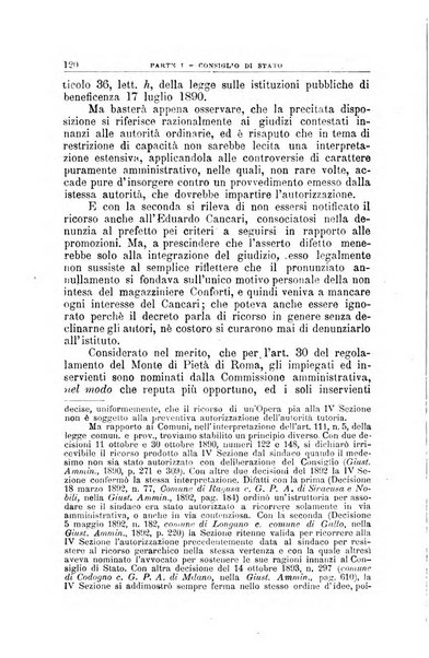 La giustizia amministrativa raccolta di decisioni e pareri del Consiglio di Stato, decisioni della Corte dei conti, sentenze della Cassazione di Roma, e decisioni delle Giunte provinciali amministrative