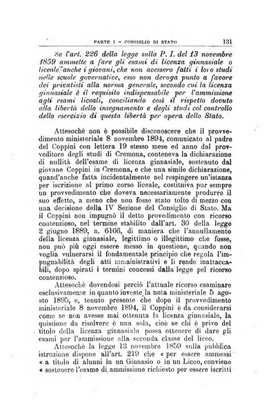 La giustizia amministrativa raccolta di decisioni e pareri del Consiglio di Stato, decisioni della Corte dei conti, sentenze della Cassazione di Roma, e decisioni delle Giunte provinciali amministrative