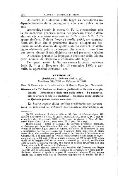 La giustizia amministrativa raccolta di decisioni e pareri del Consiglio di Stato, decisioni della Corte dei conti, sentenze della Cassazione di Roma, e decisioni delle Giunte provinciali amministrative