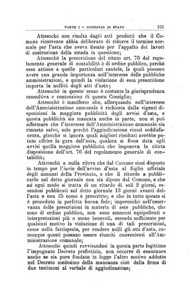 La giustizia amministrativa raccolta di decisioni e pareri del Consiglio di Stato, decisioni della Corte dei conti, sentenze della Cassazione di Roma, e decisioni delle Giunte provinciali amministrative