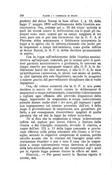 La giustizia amministrativa raccolta di decisioni e pareri del Consiglio di Stato, decisioni della Corte dei conti, sentenze della Cassazione di Roma, e decisioni delle Giunte provinciali amministrative