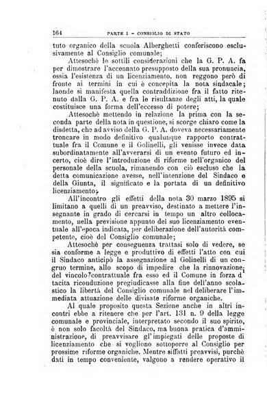 La giustizia amministrativa raccolta di decisioni e pareri del Consiglio di Stato, decisioni della Corte dei conti, sentenze della Cassazione di Roma, e decisioni delle Giunte provinciali amministrative