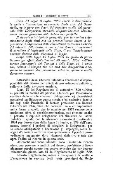 La giustizia amministrativa raccolta di decisioni e pareri del Consiglio di Stato, decisioni della Corte dei conti, sentenze della Cassazione di Roma, e decisioni delle Giunte provinciali amministrative