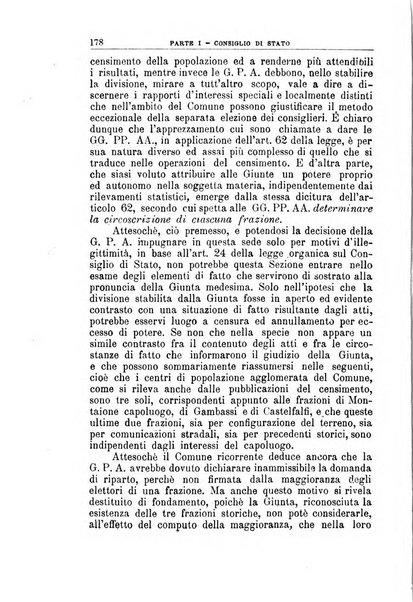 La giustizia amministrativa raccolta di decisioni e pareri del Consiglio di Stato, decisioni della Corte dei conti, sentenze della Cassazione di Roma, e decisioni delle Giunte provinciali amministrative