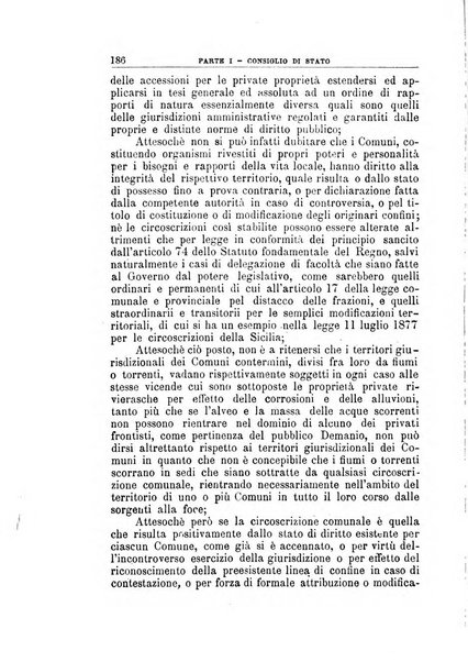 La giustizia amministrativa raccolta di decisioni e pareri del Consiglio di Stato, decisioni della Corte dei conti, sentenze della Cassazione di Roma, e decisioni delle Giunte provinciali amministrative