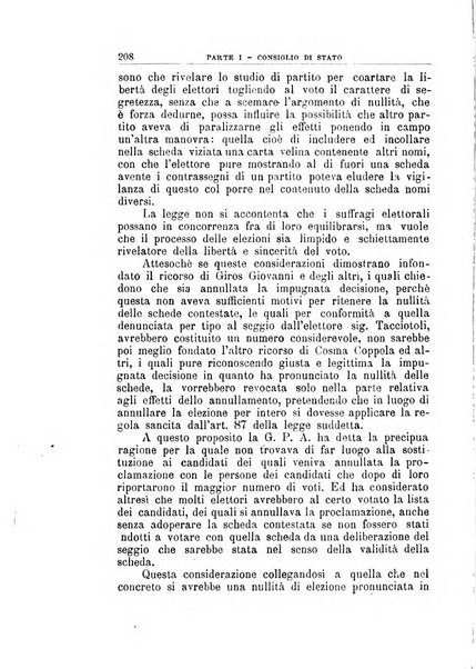 La giustizia amministrativa raccolta di decisioni e pareri del Consiglio di Stato, decisioni della Corte dei conti, sentenze della Cassazione di Roma, e decisioni delle Giunte provinciali amministrative