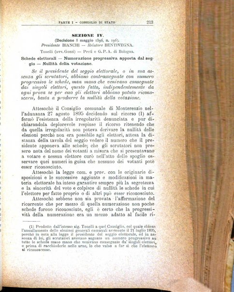 La giustizia amministrativa raccolta di decisioni e pareri del Consiglio di Stato, decisioni della Corte dei conti, sentenze della Cassazione di Roma, e decisioni delle Giunte provinciali amministrative