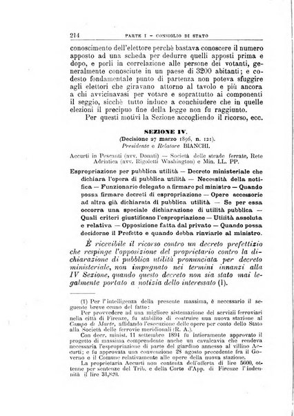 La giustizia amministrativa raccolta di decisioni e pareri del Consiglio di Stato, decisioni della Corte dei conti, sentenze della Cassazione di Roma, e decisioni delle Giunte provinciali amministrative