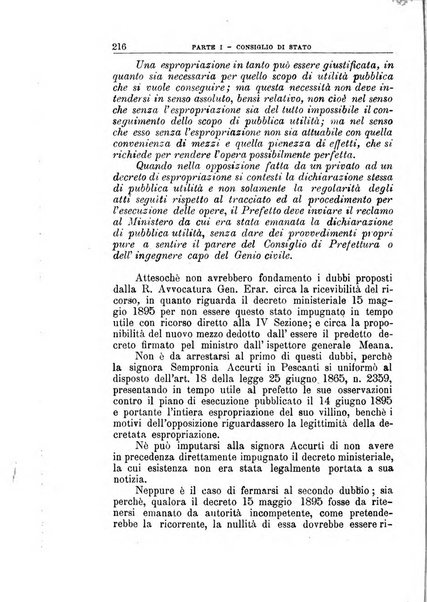 La giustizia amministrativa raccolta di decisioni e pareri del Consiglio di Stato, decisioni della Corte dei conti, sentenze della Cassazione di Roma, e decisioni delle Giunte provinciali amministrative