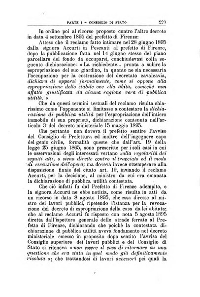 La giustizia amministrativa raccolta di decisioni e pareri del Consiglio di Stato, decisioni della Corte dei conti, sentenze della Cassazione di Roma, e decisioni delle Giunte provinciali amministrative