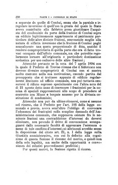 La giustizia amministrativa raccolta di decisioni e pareri del Consiglio di Stato, decisioni della Corte dei conti, sentenze della Cassazione di Roma, e decisioni delle Giunte provinciali amministrative