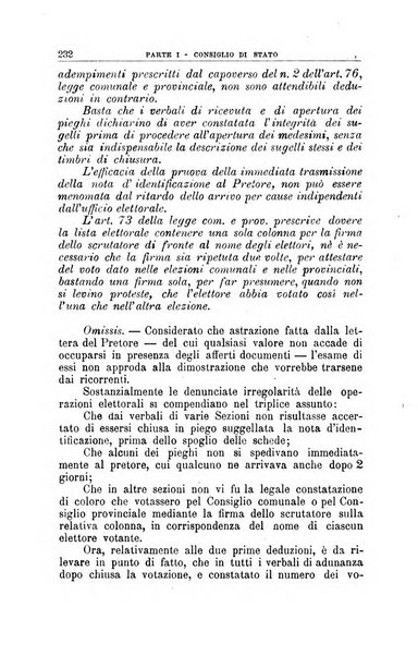 La giustizia amministrativa raccolta di decisioni e pareri del Consiglio di Stato, decisioni della Corte dei conti, sentenze della Cassazione di Roma, e decisioni delle Giunte provinciali amministrative