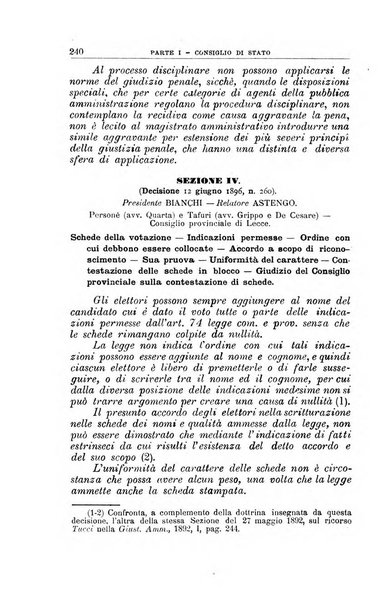 La giustizia amministrativa raccolta di decisioni e pareri del Consiglio di Stato, decisioni della Corte dei conti, sentenze della Cassazione di Roma, e decisioni delle Giunte provinciali amministrative