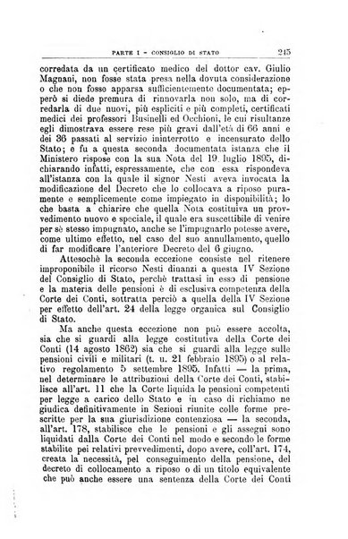 La giustizia amministrativa raccolta di decisioni e pareri del Consiglio di Stato, decisioni della Corte dei conti, sentenze della Cassazione di Roma, e decisioni delle Giunte provinciali amministrative