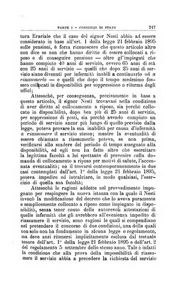 La giustizia amministrativa raccolta di decisioni e pareri del Consiglio di Stato, decisioni della Corte dei conti, sentenze della Cassazione di Roma, e decisioni delle Giunte provinciali amministrative