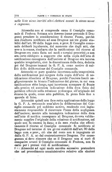 La giustizia amministrativa raccolta di decisioni e pareri del Consiglio di Stato, decisioni della Corte dei conti, sentenze della Cassazione di Roma, e decisioni delle Giunte provinciali amministrative