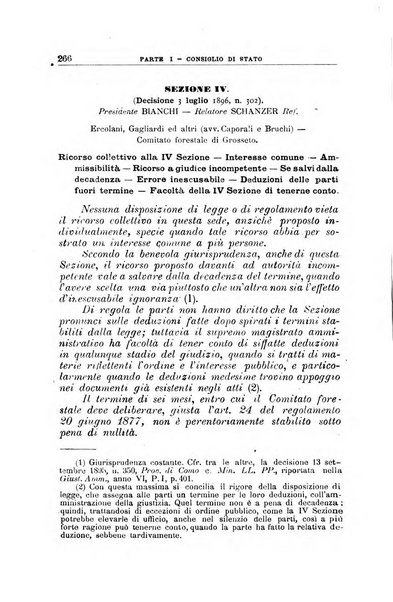 La giustizia amministrativa raccolta di decisioni e pareri del Consiglio di Stato, decisioni della Corte dei conti, sentenze della Cassazione di Roma, e decisioni delle Giunte provinciali amministrative