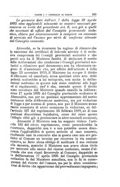 La giustizia amministrativa raccolta di decisioni e pareri del Consiglio di Stato, decisioni della Corte dei conti, sentenze della Cassazione di Roma, e decisioni delle Giunte provinciali amministrative