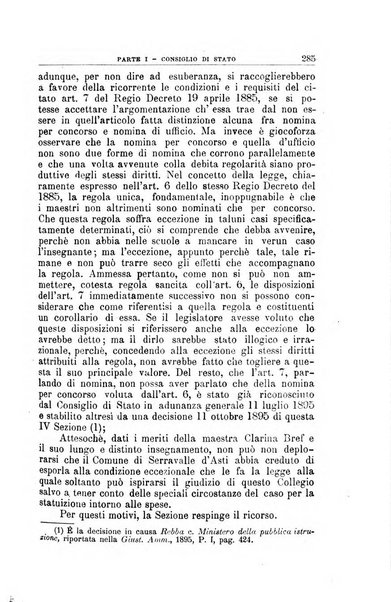 La giustizia amministrativa raccolta di decisioni e pareri del Consiglio di Stato, decisioni della Corte dei conti, sentenze della Cassazione di Roma, e decisioni delle Giunte provinciali amministrative