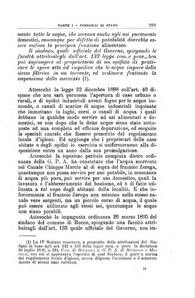 La giustizia amministrativa raccolta di decisioni e pareri del Consiglio di Stato, decisioni della Corte dei conti, sentenze della Cassazione di Roma, e decisioni delle Giunte provinciali amministrative