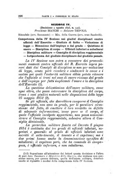 La giustizia amministrativa raccolta di decisioni e pareri del Consiglio di Stato, decisioni della Corte dei conti, sentenze della Cassazione di Roma, e decisioni delle Giunte provinciali amministrative