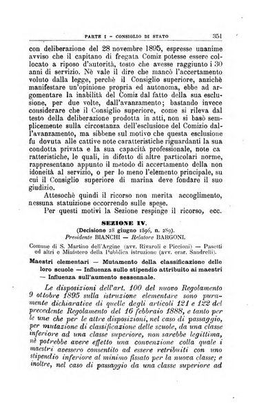 La giustizia amministrativa raccolta di decisioni e pareri del Consiglio di Stato, decisioni della Corte dei conti, sentenze della Cassazione di Roma, e decisioni delle Giunte provinciali amministrative