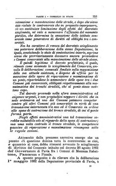 La giustizia amministrativa raccolta di decisioni e pareri del Consiglio di Stato, decisioni della Corte dei conti, sentenze della Cassazione di Roma, e decisioni delle Giunte provinciali amministrative