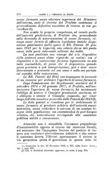 La giustizia amministrativa raccolta di decisioni e pareri del Consiglio di Stato, decisioni della Corte dei conti, sentenze della Cassazione di Roma, e decisioni delle Giunte provinciali amministrative