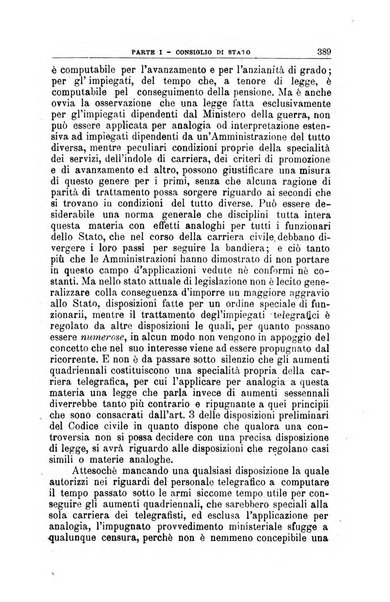 La giustizia amministrativa raccolta di decisioni e pareri del Consiglio di Stato, decisioni della Corte dei conti, sentenze della Cassazione di Roma, e decisioni delle Giunte provinciali amministrative