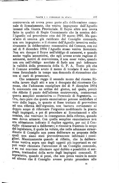 La giustizia amministrativa raccolta di decisioni e pareri del Consiglio di Stato, decisioni della Corte dei conti, sentenze della Cassazione di Roma, e decisioni delle Giunte provinciali amministrative