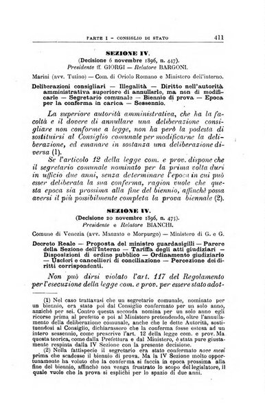 La giustizia amministrativa raccolta di decisioni e pareri del Consiglio di Stato, decisioni della Corte dei conti, sentenze della Cassazione di Roma, e decisioni delle Giunte provinciali amministrative