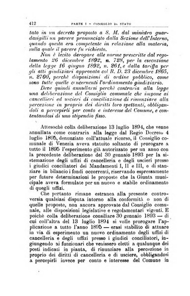 La giustizia amministrativa raccolta di decisioni e pareri del Consiglio di Stato, decisioni della Corte dei conti, sentenze della Cassazione di Roma, e decisioni delle Giunte provinciali amministrative